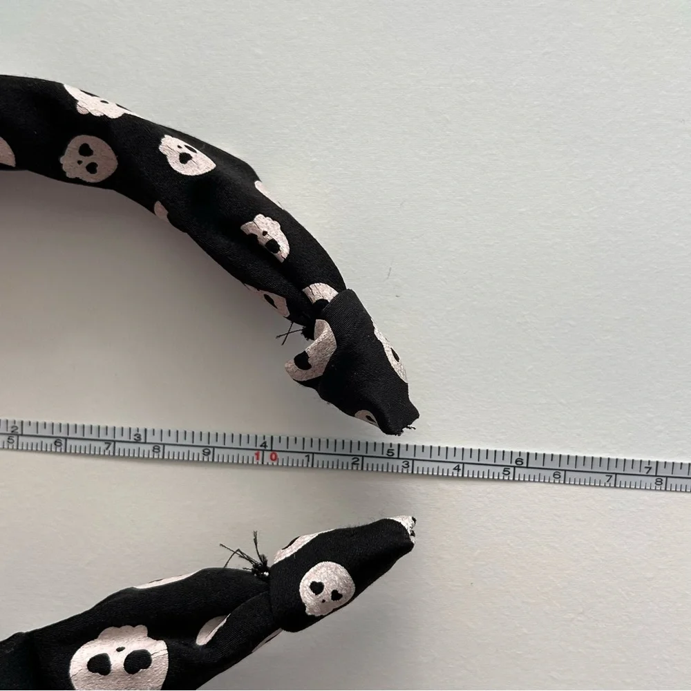 Claire's Halloween Hair Accessories (Skull Headband & Orange Bow) little girls